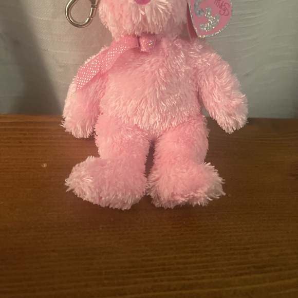 Ty Pinkys Dazzler Key Clip Pink Bear (Metal Clip)‎ - Picture 3 of 7